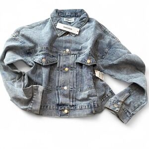 Vigoss‎ Oversized Denim Trucker Jacket, Women's Size XL